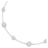Una Angelic-ketting met ronde slijpvorm, dubbelzijdige motieven, wit, gerhodineerd Una Angelic-ketting met ronde slijpvorm, dubbelzijdige motieven, wit, gerhodineerd