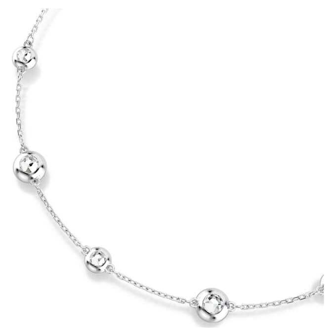 Una Angelic-ketting met ronde slijpvorm, dubbelzijdige motieven, wit, gerhodineerd Una Angelic-ketting met ronde slijpvorm, dubbelzijdige motieven, wit, gerhodineerd