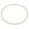 Una Angelic-ketting, rond geslepen, klein, wit, verguld Una Angelic-ketting, rond geslepen, klein, wit, verguld