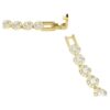 Una Angelic-ketting, rond geslepen, klein, wit, verguld Una Angelic-ketting, rond geslepen, klein, wit, verguld