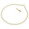 Una Angelic-ketting, rond geslepen, klein, wit, verguld Una Angelic-ketting, rond geslepen, klein, wit, verguld