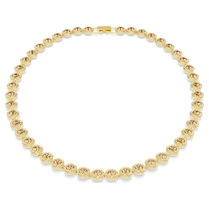 Una Angelic-ketting, ronde slijpvorm, karamel, verguld Una Angelic-ketting, ronde slijpvorm, karamel, verguld