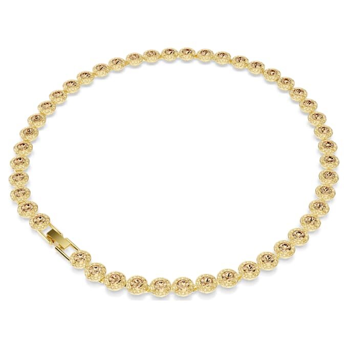 Una Angelic-ketting, ronde slijpvorm, karamel, verguld Una Angelic-ketting, ronde slijpvorm, karamel, verguld