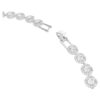 Una Angelic-ketting, ronde slijpvorm, medium, wit, gerhodineerd