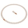 Una Angelic-ketting, ronde slijpvorm, medium, wit, roségoudkleurig verguld Una Angelic-ketting, ronde slijpvorm, medium, wit, roségoudkleurig verguld