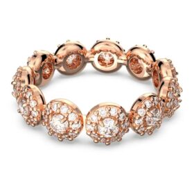 Una Angelic-ring met ronde slijpvorm, wit, roségoudkleurig verguld Una Angelic-ring met ronde slijpvorm, wit, roségoudkleurig verguld