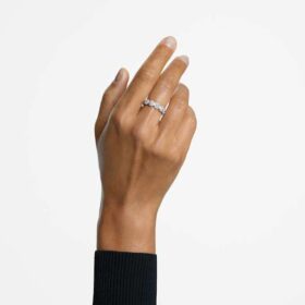 Una Angelic-ring, ronde slijpvorm, wit, gerhodineerd Una Angelic-ring, ronde slijpvorm, wit, gerhodineerd