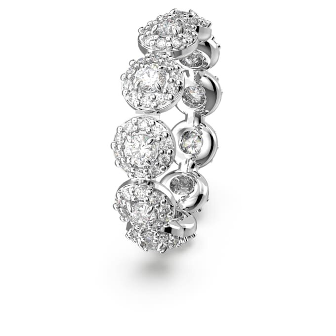 Una Angelic-ring, ronde slijpvorm, wit, gerhodineerd Una Angelic-ring, ronde slijpvorm, wit, gerhodineerd