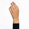 Una Angelic-ring, ronde slijpvorm, wit, zilverkleurige afwerking