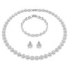 Una Angelic Set (3), ronde slijpvorm, wit, gerhodineerd Una Angelic Set (3), ronde slijpvorm, wit, gerhodineerd