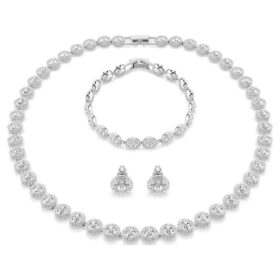 Una Angelic Set (3), ronde slijpvorm, wit, gerhodineerd
