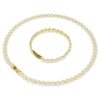 Una Angelic Set, ronde slijpvorm, wit, verguld
