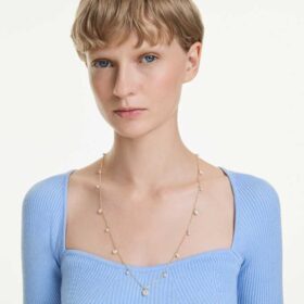 Una Angelic Strandage Crystal Pearl, ronde slijpvorm, wit, verguld Una Angelic Strandage Crystal Pearl, ronde slijpvorm, wit, verguld