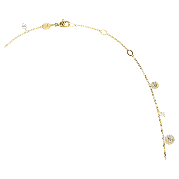 Una Angelic Strandage Crystal Pearl, ronde slijpvorm, wit, verguld Una Angelic Strandage Crystal Pearl, ronde slijpvorm, wit, verguld