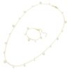 Una Angelic Strandage Crystal Pearl, ronde slijpvorm, wit, verguld Una Angelic Strandage Crystal Pearl, ronde slijpvorm, wit, verguld