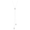 Una Angelic Y-hanger met ronde slijpvorm, wit, gerhodineerd Una Angelic Y-hanger met ronde slijpvorm, wit, gerhodineerd