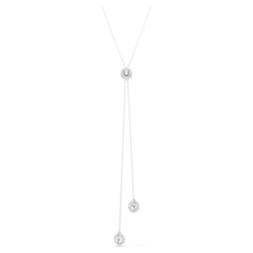 Una Angelic Y-hanger met ronde slijpvorm, wit, gerhodineerd Una Angelic Y-hanger met ronde slijpvorm, wit, gerhodineerd