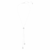 Una Angelic Y-hanger met ronde slijpvorm, wit, gerhodineerd Una Angelic Y-hanger met ronde slijpvorm, wit, gerhodineerd