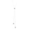 Una Angelic Y-hanger met ronde slijpvorm, wit, gerhodineerd Una Angelic Y-hanger met ronde slijpvorm, wit, gerhodineerd
