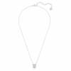 Una-hanger met achthoekige slijpvorm, wit, gerhodineerd Una-hanger met achthoekige slijpvorm, wit, gerhodineerd