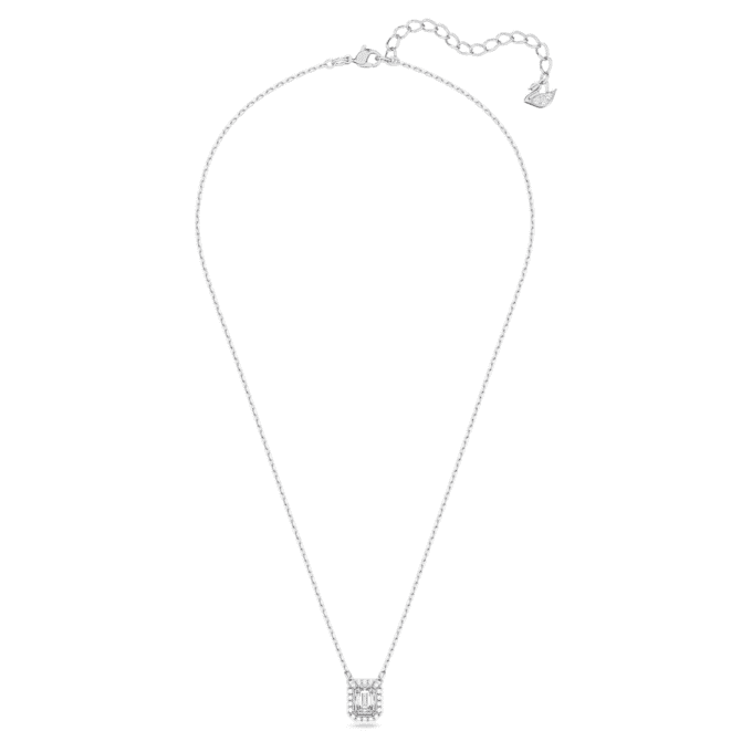 Una-hanger met achthoekige slijpvorm, wit, gerhodineerd Una-hanger met achthoekige slijpvorm, wit, gerhodineerd