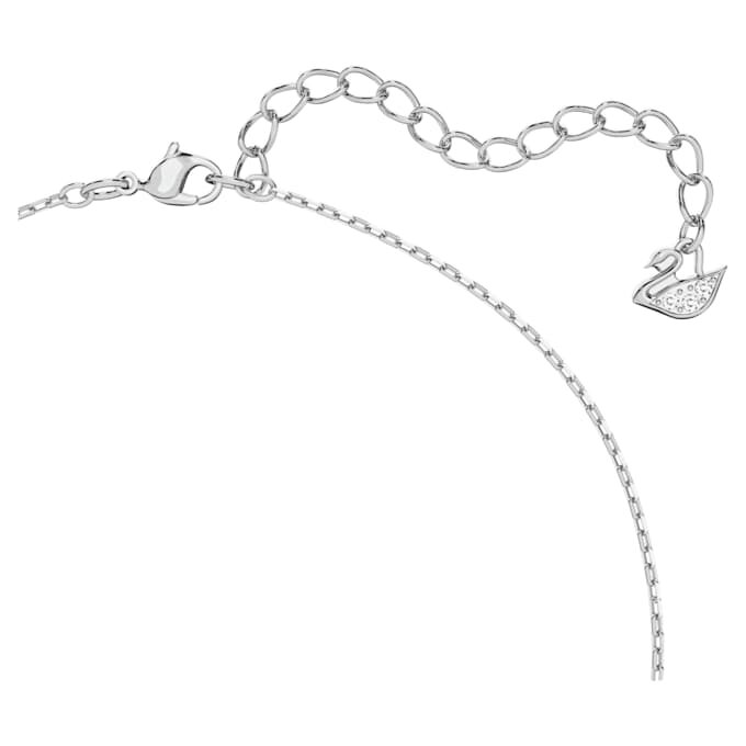 Una-hanger met achthoekige slijpvorm, wit, gerhodineerd Una-hanger met achthoekige slijpvorm, wit, gerhodineerd