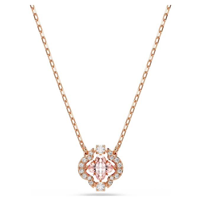 Una-ketting Clover, roze, roségoudkleurig verguld Una-ketting Clover, roze, roségoudkleurig verguld