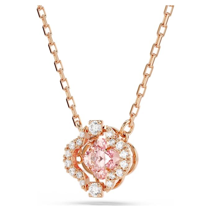 Una-ketting Clover, roze, roségoudkleurig verguld Una-ketting Clover, roze, roségoudkleurig verguld