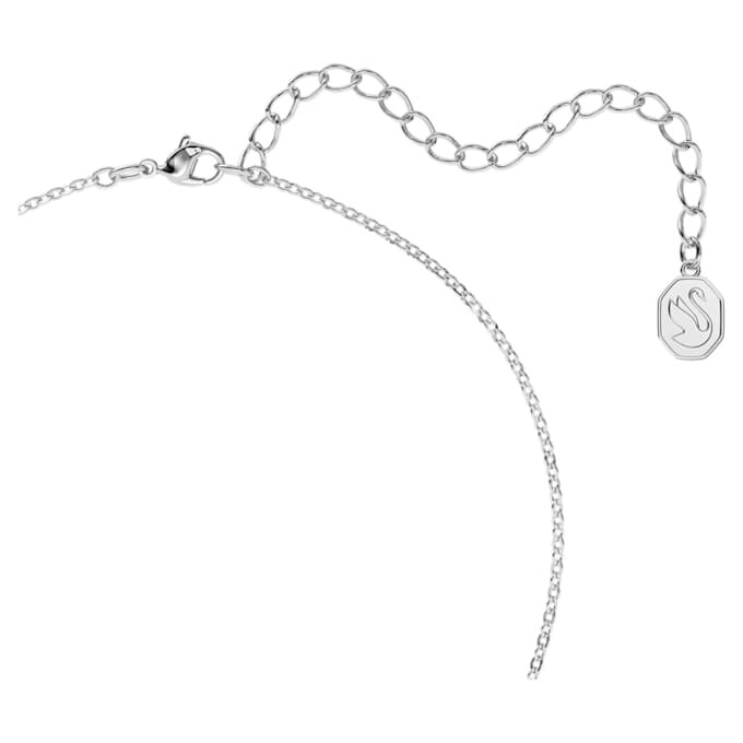 Una-ketting met achthoekige slijpvorm, blauw, gerhodineerd Una-ketting met achthoekige slijpvorm, blauw, gerhodineerd
