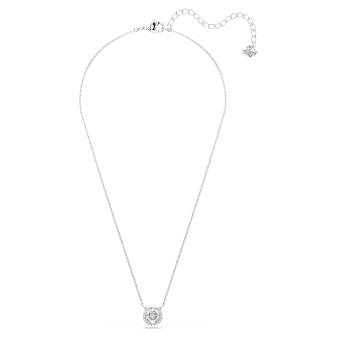 Una-ketting met ronde slijpvorm, blauw, gerhodineerd Una-ketting met ronde slijpvorm, blauw, gerhodineerd