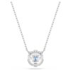 Una-ketting met ronde slijpvorm, blauw, gerhodineerd Una-ketting met ronde slijpvorm, blauw, gerhodineerd