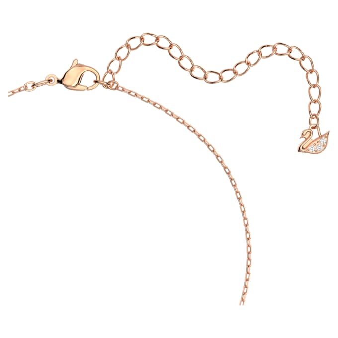 Una-ketting met ronde slijpvorm, wit, roségoudkleurig verguld Una-ketting met ronde slijpvorm, wit, roségoudkleurig verguld