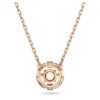 Una-ketting met ronde slijpvorm, wit, roségoudkleurig verguld Una-ketting met ronde slijpvorm, wit, roségoudkleurig verguld