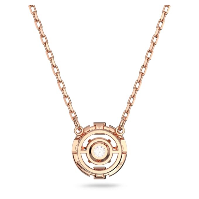 Una-ketting met ronde slijpvorm, wit, roségoudkleurig verguld Una-ketting met ronde slijpvorm, wit, roségoudkleurig verguld