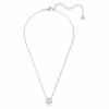 Una-ketting, ronde slijpvorm, wit, gerhodineerd Una-ketting, ronde slijpvorm, wit, gerhodineerd