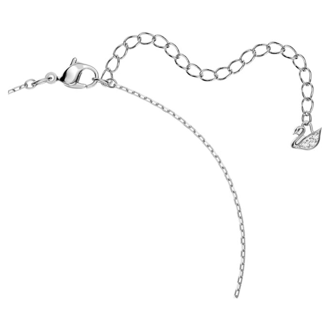 Una-ketting, ronde slijpvorm, wit, gerhodineerd Una-ketting, ronde slijpvorm, wit, gerhodineerd