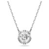 Una-ketting, ronde slijpvorm, wit, gerhodineerd Una-ketting, ronde slijpvorm, wit, gerhodineerd