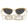 Zonnebril in cat-eye-vorm, met ketting, grijs Zonnebril in cat-eye-vorm, met ketting, grijs