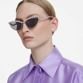 Zonnebril in cat-eye-vorm, paars
