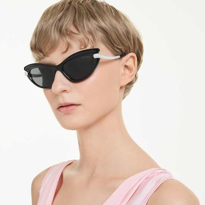 Zonnebril in cat-eye-vorm, Sk6038, zwart Zonnebril in cat-eye-vorm, Sk6038, zwart