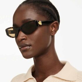 Zonnebril in cat-eye-vorm, Sk6045, bruin