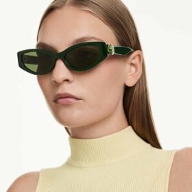 Zonnebril in cat-eye-vorm, Sk6045, groen