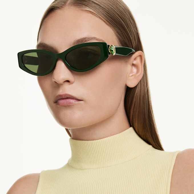 Zonnebril in cat-eye-vorm, Sk6045, groen Zonnebril in cat-eye-vorm, Sk6045, groen