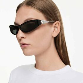 Zonnebril in cat-eye-vorm, SK6046, zwart