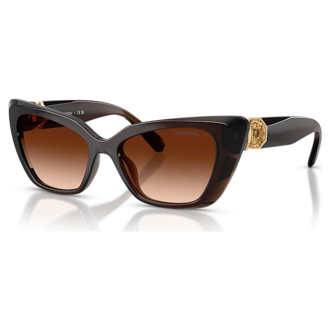 Zonnebril in Cat-Eye-vorm, Sk6047, donkerbruin Zonnebril in Cat-Eye-vorm, Sk6047, donkerbruin
