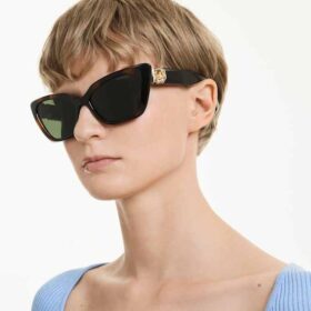 Zonnebril in cat-eye-vorm, Sk6047, lichtbruin