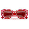 Zonnebril in cat-eye-vorm, Sk6060, rood