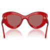 Zonnebril in cat-eye-vorm, Sk6060, rood