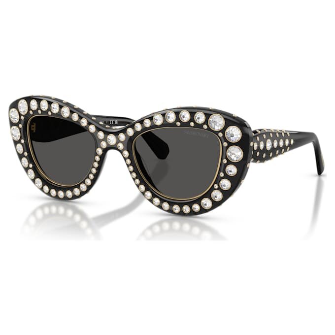 Zonnebril in cat-eye-vorm, Sk6060, zilverkleurig Zonnebril in cat-eye-vorm, Sk6060, zilverkleurig
