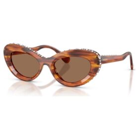 Zonnebril in cat-eye-vorm, Sk6061U, bruin